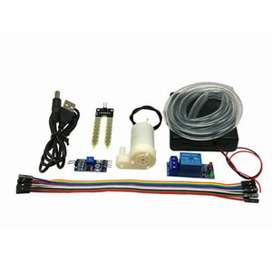 Kits d'arrosage, module d'irrigation automatique avec capteur d'humidité du sol, pompe à eau de jardin alimentée par USB, tuyau de 1/2 pouces en plastique - Product Image 1
