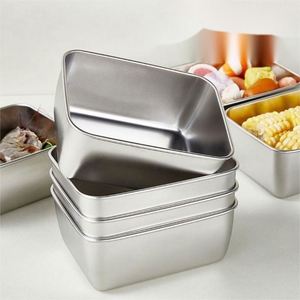 Wholesale High Quality Cute Japanese-Style Square Stainless Steel Heatable BPA Free Dishwasher Safe <b>Lunch</b> <b>Box</b> Customizable - Product Image 4