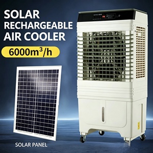 Enfriador de Aire Recargable con Energía Solar para Uso Doméstico e Industrial, Ventilador de Refrigeración por Agua Portátil de Larga Duración - Product Image 4