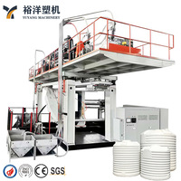 Ensemble complet avec commande centrale PLC, machine de soufflage par extrusion à 4 couches de 5000 L pour la production de réservoirs d'eau en plastique HDPE