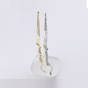 2025 nuevo diseño estilo libre <span class=keywords><strong>pulsera</strong></span> de acero inoxidable personalizada <span class=keywords><strong>pulsera</strong></span> de trébol de acero inoxidable para mujer <span class=keywords><strong>pulsera</strong></span> de acero inoxidable - Product Image 5