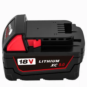 Paket baterai lithium ion pengganti yang dapat diandalkan 18V 9,0 ah N18-3 untuk kit Kombo dril tanpa kabel