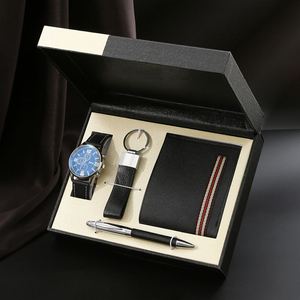 IStapromo Regalos, Juego de Regalo de Lujo para Hombre, Exquisitamente Empaquetado, Reloj de Acero Inoxidable, Cartera de PU, Conjunto Informal, Esfera Rectangular - Product Image 2
