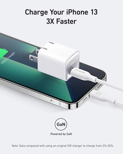 Cargador Rápido USB C <span class=keywords><strong>Anker</strong></span> <span class=keywords><strong>Nano</strong></span> <span class=keywords><strong>30W</strong></span> GaN Mini PD, Adaptador de Carga Compatible con iPhone 17/16/15, Samsung, Pixel, iPad, Switch - Product Image 3