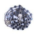 Collier de prière perlé avec croix noire, bijoux géométriques pour la mode RN-163 - Product Image 1
