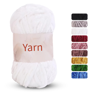 Al por mayor Hilo de lana gruesa de una sola hebra con efecto hielo, tejido a mano, para mantas, cojines, pantuflas, bufandas y gorros - Product Image 2