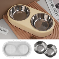 DM1263 Moule en silicone pour bols réutilisables écologiques faits à la main pour animaux de compagnie, pot de fleurs en béton, plateau, résine de coulée, artisanat en plâtre et ciment