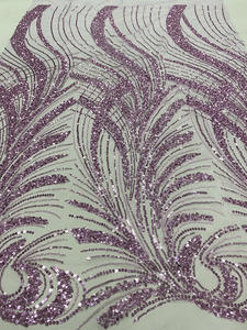 خرز أسود دانتيل قماش فضي أرجواني أخضر كريستال دانتيل قماش إلى المكسيك - Product Image 4