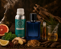Huile de parfum en roll-on de 1 kg, qualité supérieure, longue durée, directement de l'usine, pour hommes, parfum boisé aromatique aux notes d'agrumes