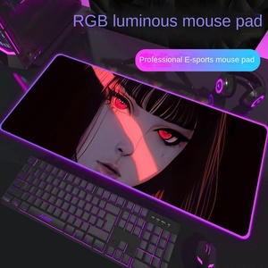 แผ่นรองเมาส์เกมมิ่ง RGB ไฟ LED หลายสี แผ่นรองโต๊ะหนา 3 มม. ขอบล็อคกันลื่น ขนาดใหญ่พิเศษ ยางธรรมชาติ ปรับแต่งได้ - Product Image 3