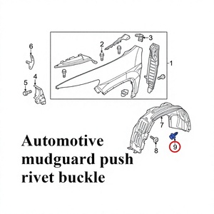 Clip d'expansion de pare-chocs et de coffre pour voitures Buick, Ford, Chevrolet, 15,8 mm, 18 mm, 6,5 mm, 20 mm, fixation en PP pour réparation et remplacement - Product Image 5
