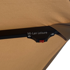 Parasol suspendu extérieur moderne et étanche avec énergie solaire, structure en acier, tissu polyester pour usage hôtelier DC-LU-102-R1, protection solaire - Product Image 3