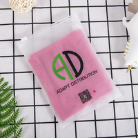 Emballage en plastique biodégradable mat personnalisé sac à fermeture éclair t-shirt maillots de bain fermeture éclair ziplock vêtements sacs avec LOGO