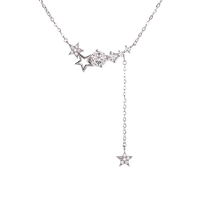 Le collier Moissanite en argent sterling S925 éblouissant est un luxe haut de gamme, léger, polyvalent, simple et de niche