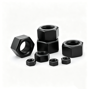 Premium High Precision Hex Nuts Black Oxide <b>Fasteners</b> for Furniture Hardware Worldwide - Product Image 1