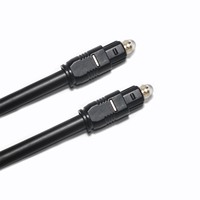 Câble audio numérique à fibre optique Toslink plaqué or OD4.0mm 1M avec connecteur DVI pour lecteur DVD, haut-parleur et HDTV