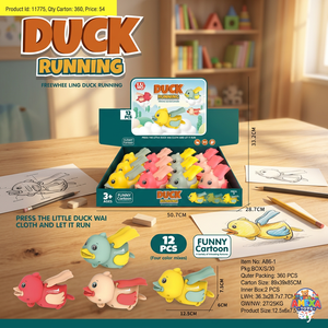 Jouet de bain en plastique de 12,5 cm, canard qui tourne, jouet aquatique flottant pour bébés et enfants de 13 à 18 mois - Product Image 6