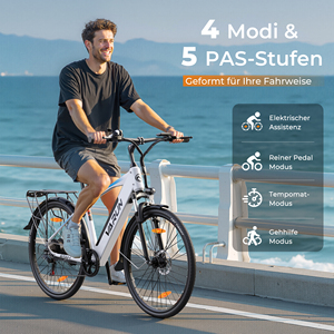 Commande en gros, faible MOQ, Vélo électrique Varun 60 km d'autonomie, 27,5 pouces, 250 W, 7 vitesses, pour trajets banlieusiers, pour hommes, livraison en 3-7 jours, S700-1 - Product Image 3