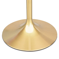 Pieds de table en acier inoxydable, style trompette, simples, ronds, pour hôpital, café, restaurant, base de table en forme de tulipe