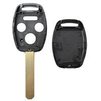 Carcasa para Llave de Coche con 4 Botones, Espacio para Chip y Adhesivo, Sin Llave Previamente Cortada
