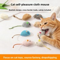 Mainan Tikus Plush Catnip Grosir dengan Logo Custom, Mainan Kunyah Kucing, Sampel Gratis, Tahan Gigitan, untuk Pelatihan Anak Kucing di Dalam Ruangan
