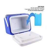 Glacière portable en plastique isolée en polystyrène Keyang 5L pour boissons, eau, bière, canettes