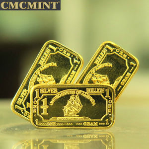 Personalisierte Metall-Souvenirmünzen 1 Gramm Silber Gold Schifffahrt CMCMINT - Product Image 4