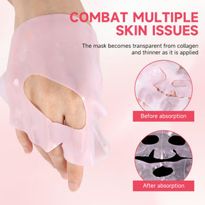 Masque en gel pour soins <span class=keywords><strong>de</strong></span> la peau personnalisés, raffermissant, hydratant, vitamine C, acide hyaluronique, PDRN, collagène, masque facial - Product Image 3