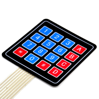 Teclado de Membrana de Matriz de 16 Teclas 4x4, Super Delgado, con Cables, Interruptor para Control Remoto de ESP32, ESP8266, Raspberry Pi
