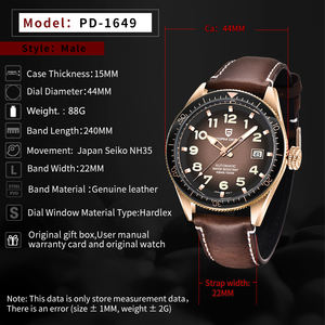 <span class=keywords><strong>PAGANI</strong></span> DESIGN 1649 Alta calidad Listo para enviar Tendencia Diseño <span class=keywords><strong>Precio</strong></span> de fábrica Estilo moderno Relojes de cuarzo Acero inoxidable para hombres Muñeca - Product Image 3