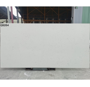 Polished Carrara White Quartz Slab 2cm 3cm Artificial Stone for Engineered Projects Material - Product Image 3