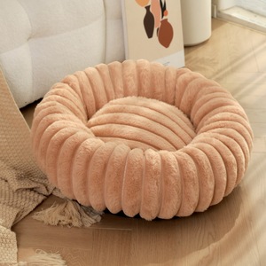 Nieuw Hooggewicht Konijn Pluche Huisdierennest Winter Warm Hondenbed En Kennel Met Lang Haar Effen Patroon En Stoffen Materiaal - Product Image 6