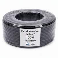Cable Solar Fotovoltaico PV1-F de Cobre Estañado XLPO 4mm² 6mm² 10mm² 1kV DC Monopolar TUV EN 50618 CE