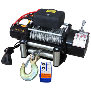 Auto Elektrische Lier Draagbare 12V Elektrische Lier 13500Lbs 12000Lbs Met Roestvrij Staal - Product Image 4