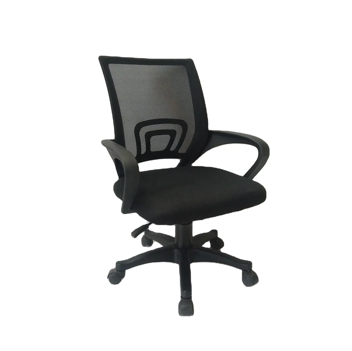 Chaise de bureau pivotante à maille ergonomique noire, meuble Commercial de haute qualité, pivotante, pour ordinateur