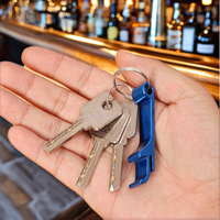 Mini ouvre-bouteille vintage en métal léger, porte-clés avec logo personnalisé, ouvre-bouteille de vin, ouvre-boîte, utilisation au bar, cadeau