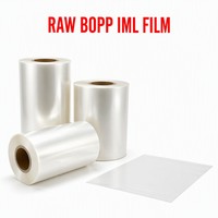 Film IML PP BOPP recyclable et durable en gros pour contenants alimentaires, 30-50 microns, haute adhérence, rouleau d'étiquetage par injection