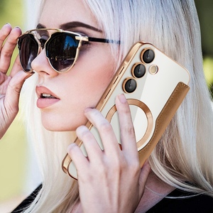 Đối Với Samsung Cho Galaxy A55 A35 A15 5G Da Trường Hợp Điện Thoại Khe Cắm Thẻ Từ Ví Rõ Ràng Cover Quay Lại Mạ Khung Điện Thoại Trường Hợp - Product Image 6