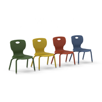 Mobilier scolaire de conception populaire bureau et chaise d'école chaise d'étudiant monobloc en PP Shell