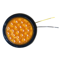 Aolittel YJ-2006 40 LED 24V Feu arrière et feu de position latéral rond pour voiture et camion universel IP67 étanche 297x165x45mm
