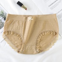 Culottes Adorables Mi-Taille Relevage Abdominal et des Hanches pour Femmes, Sous-Vêtements Confortables en Coton et Spandex Grande Taille