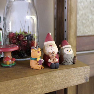 Forest Santa Claus ZAKKA Cute Handmade Pine Cone Christmas Decoration Desktop Car Decoration - Product Image 2