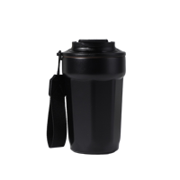 Mug isotherme personnalisé Ai-Mich en acier inoxydable à double paroi, argenté, écologique, 480 ml, avec couvercle anti-fuite et sans BPA, idéal pour les boissons glacées