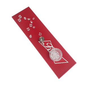 Customizable Silicone PVC Bar Mat Rubber Beer Spill Pad <b>Pub</b> Rail Mat Drip Tray Non Slip Counter Service Mat <b>Table</b> Mat - Product Image 1
