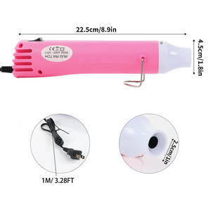 Mini Pistola de Aire Caliente 300W 220-240V 300-500C Temperatura Ajustable para Modelado de Arcilla y Manualidades - Product Image 1