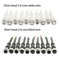 Cable Conector Impermeable M12/M16 de 2-6 Pines IP67/IP68 para Aplicaciones de PCB