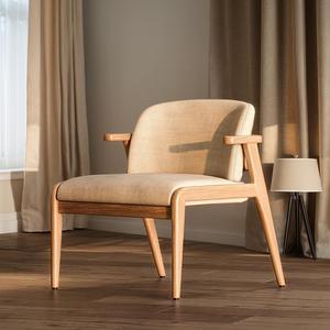 <b>Dining</b> <b>Chair</b> Solid Wood Wabi Sabi Style New Chinese Leisure <b>Chair</b> For Living Room Office Reception - Product Image 3