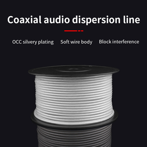 Câble coaxial <span class=keywords><strong>Y9</strong></span> plaqué argent OCC avec blindage tressé et gaine en PVC 6mm HiFi Audio DIY Fever - Product Image 2