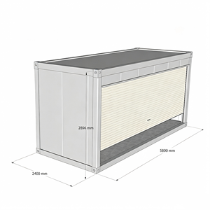 <span class=keywords><strong>Casa</strong></span> Contenedor Expandible de Acero Prefabricada, Moderna y Personalizada, de Montaje Rápido, Modular, Portátil, para Exteriores, Tipo Garaje - Product Image 3