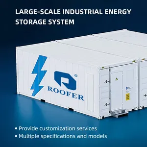 Pil saklama kabı 1mw lityum Lifepo4 pil 20ft 40ft Ess pil kabı 3.4444enerji saklama kabı